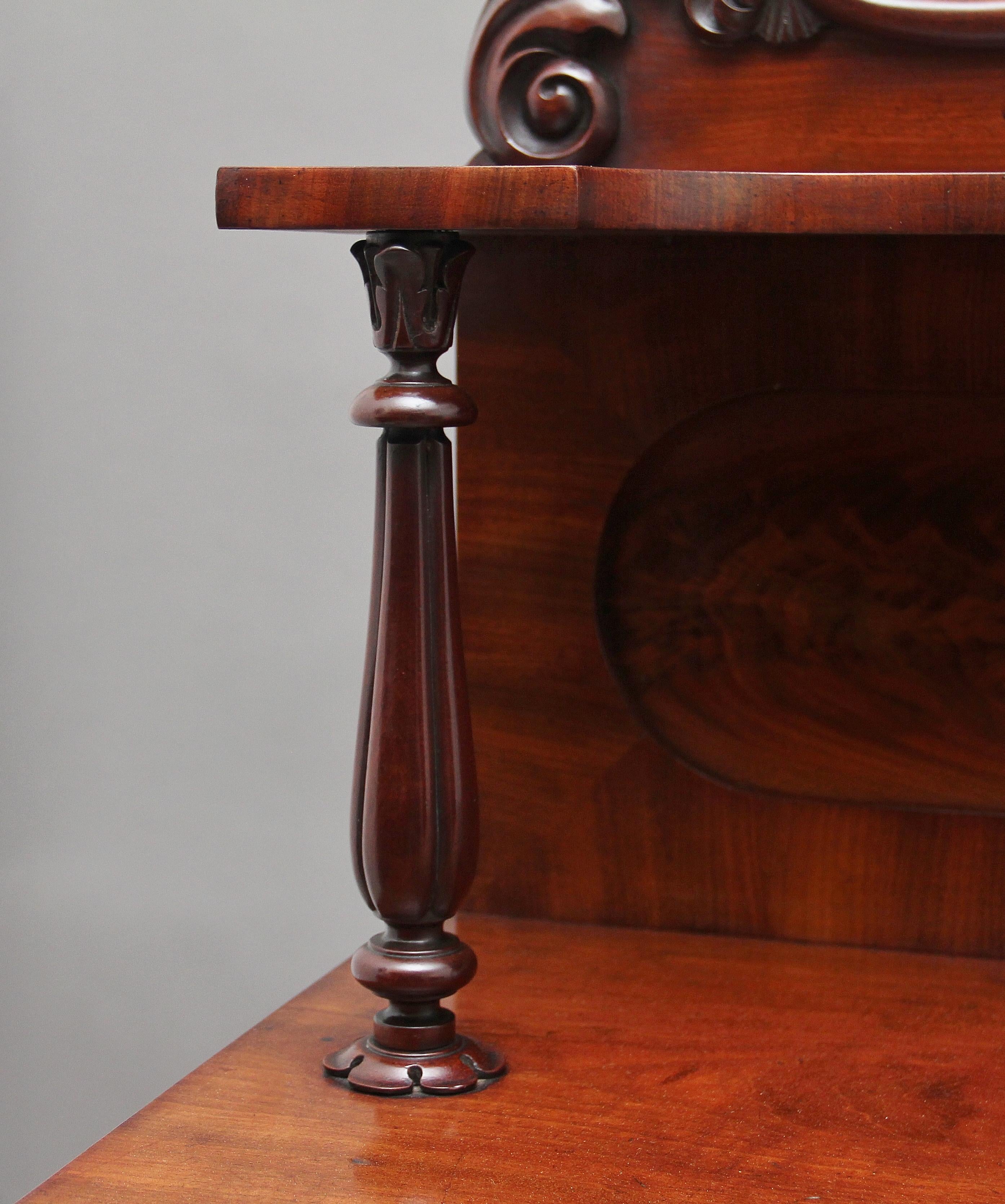 19th Century Flame Mahogany Chiffonier For Sale 3
