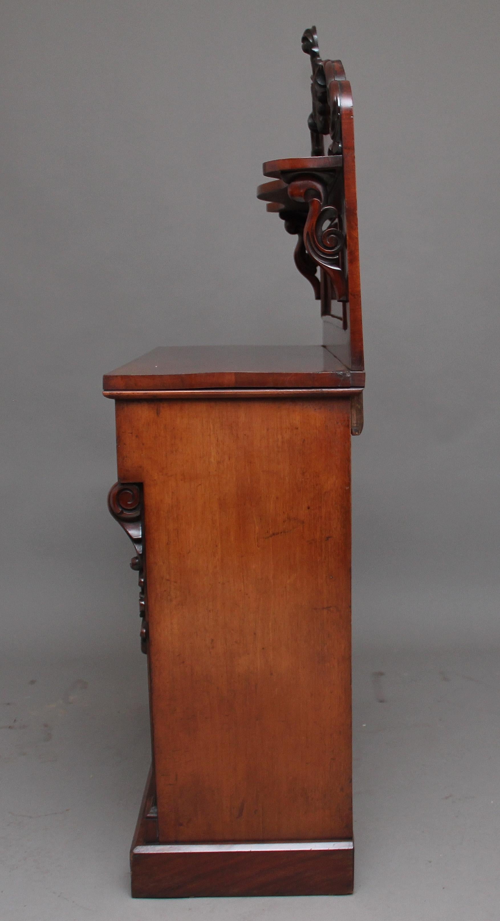 19th Century Flame Mahogany Chiffonier 6