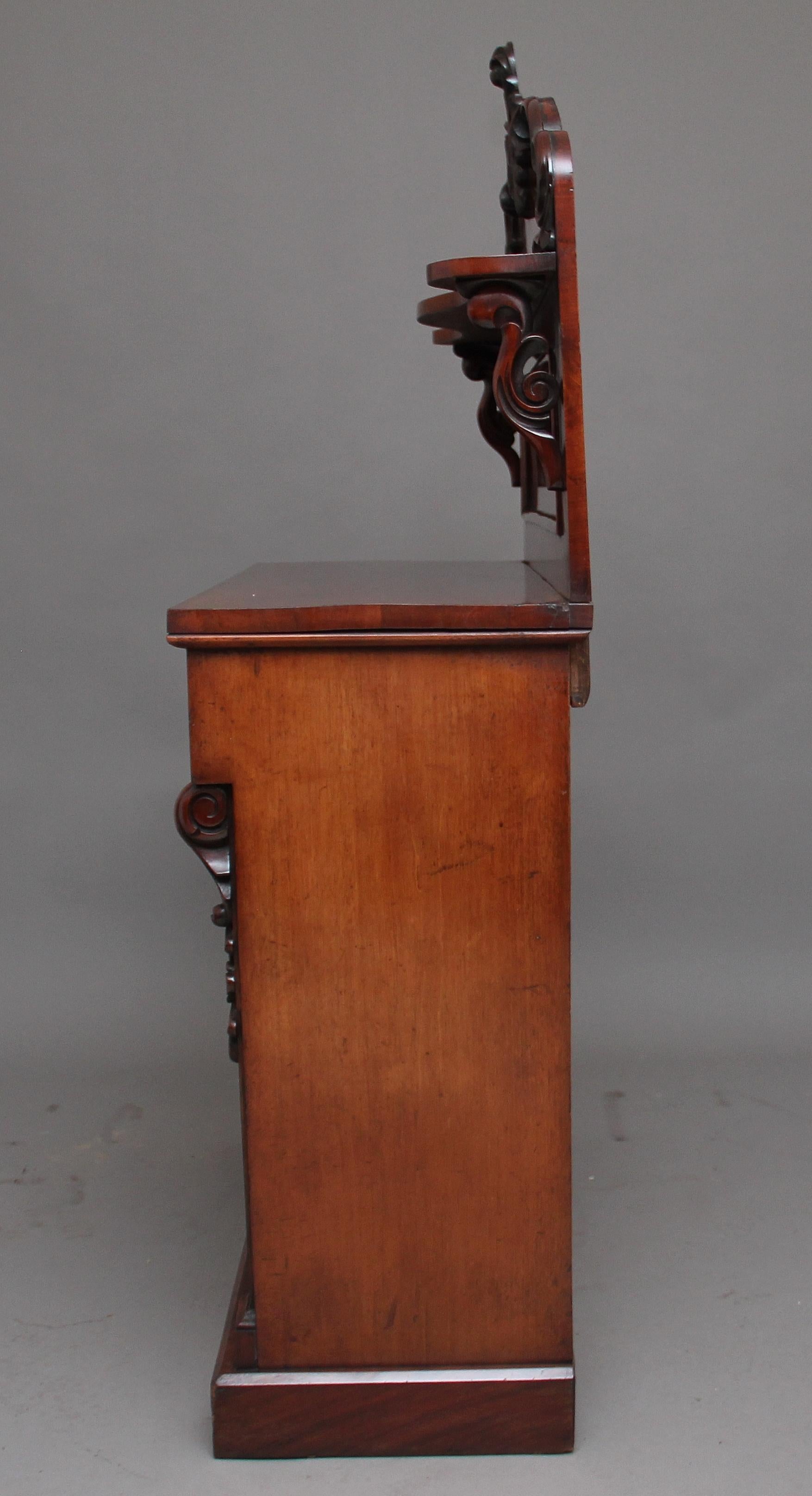 19th Century Flame Mahogany Chiffonier 6