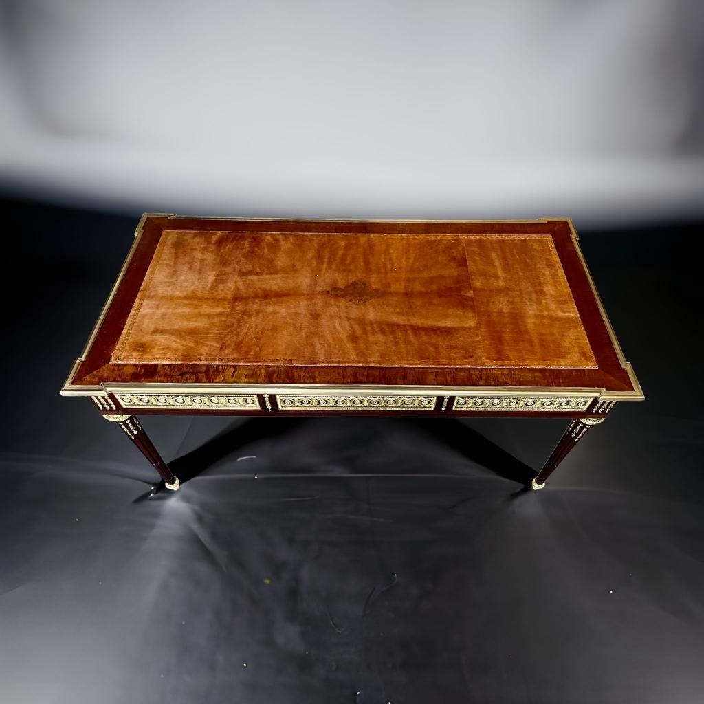 19th Century Flat Desk with Two Pull-Out Extensions in Louis XVI Style 5