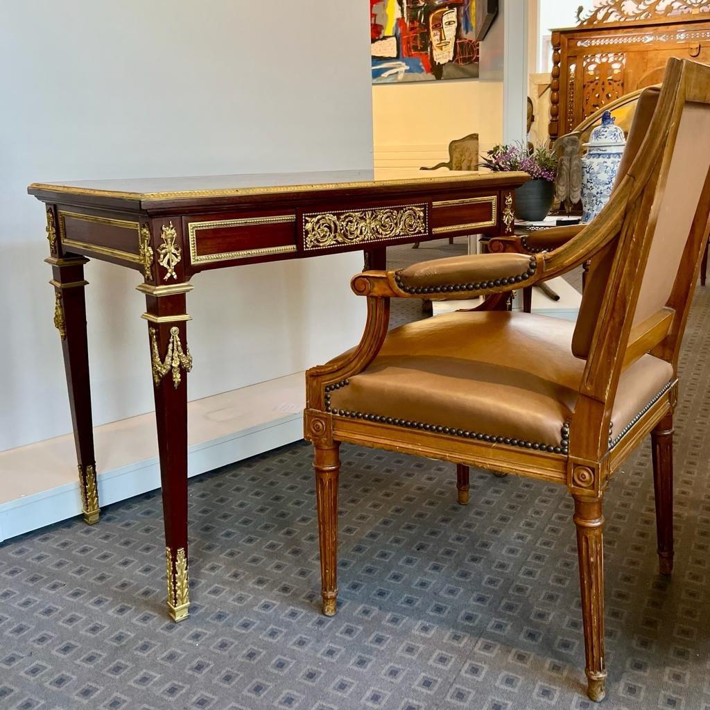 19th Century Flat Top Desk in Louis XVI Style  For Sale 2