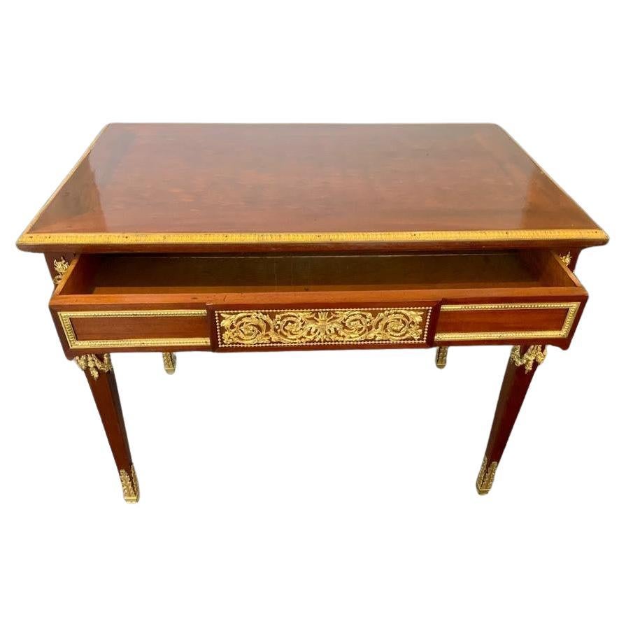 19th Century Flat Top Desk in Louis XVI Style  For Sale