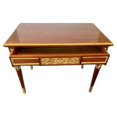 Antique 19th Century Flat Top Desk in Louis XVI Style 