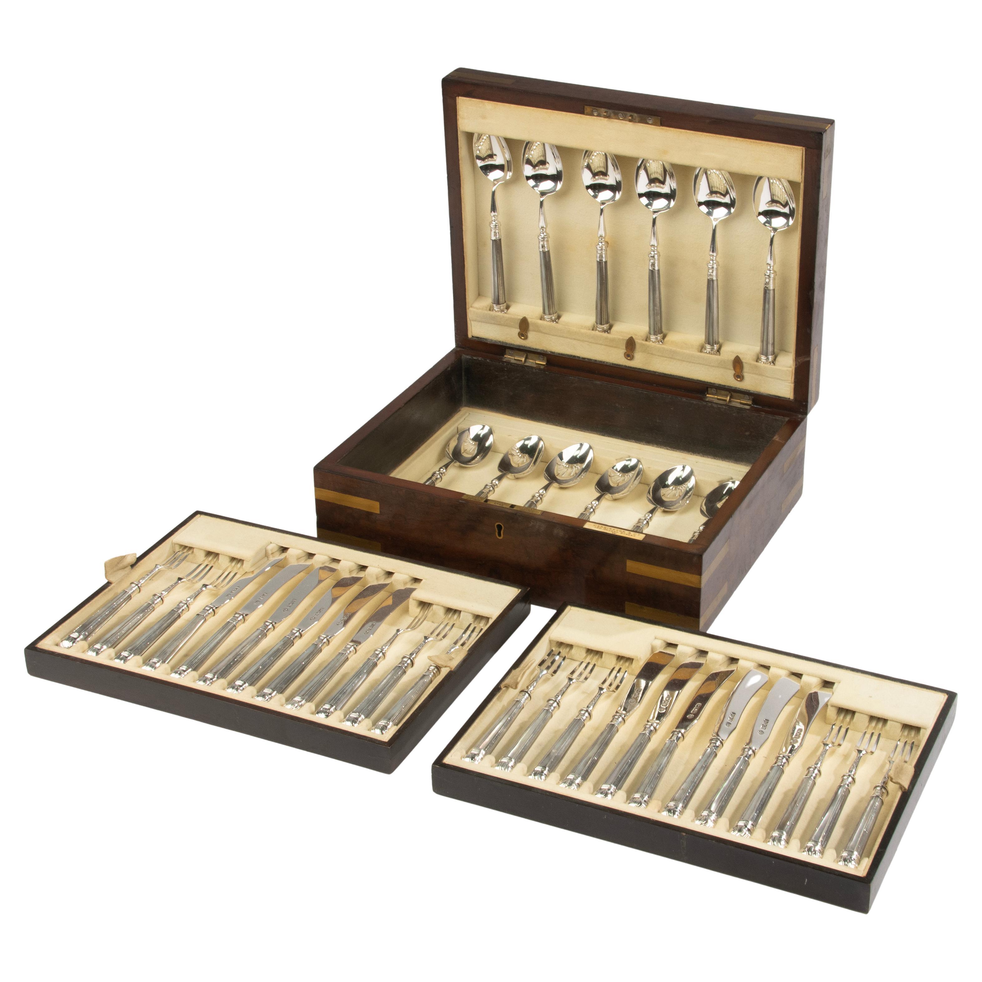 19th Century Flatware Set - Carrington & Co - Solid Sterling Silver - Complete im Angebot
