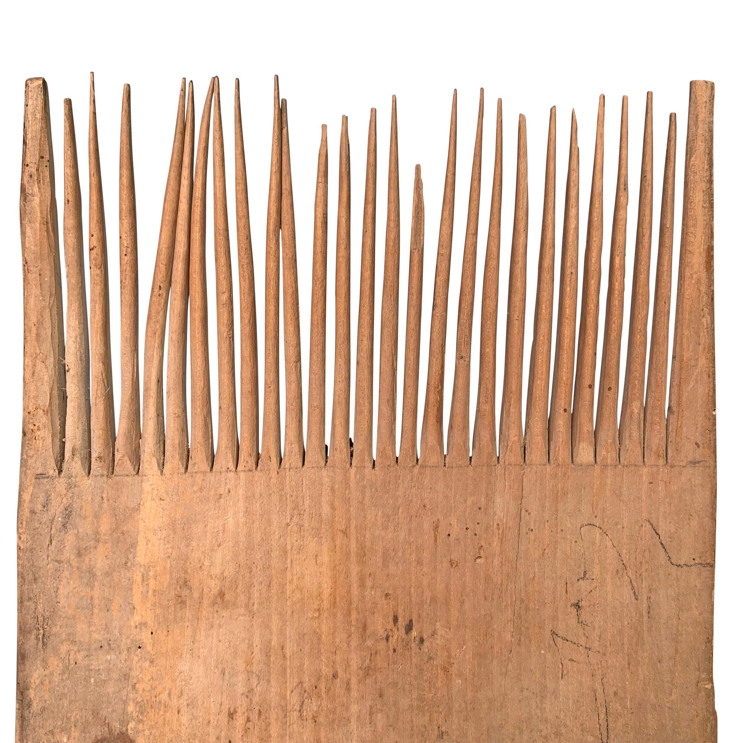 19th Century Flax Carding Comb at 1stDibs | flax comb, carding louis ...