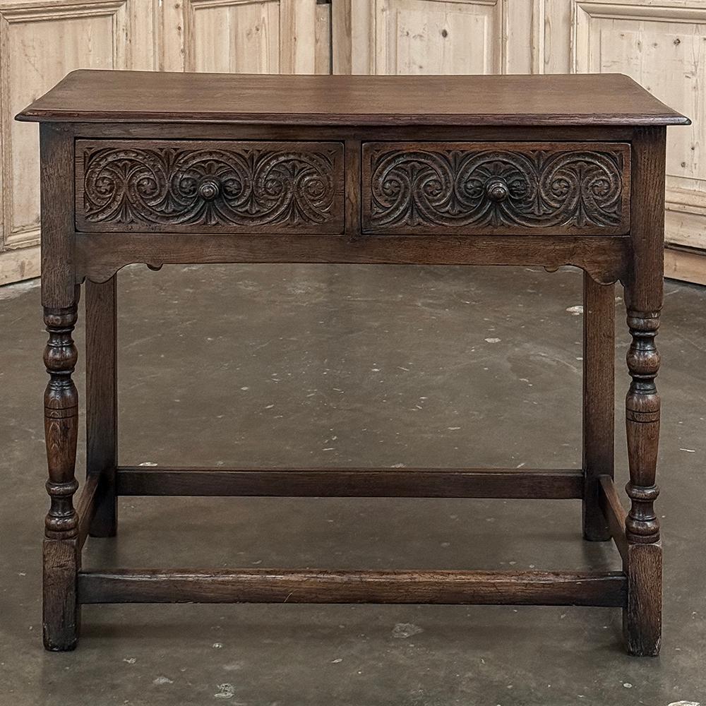 Rustic 19th Century Flemish Console ~ End Table For Sale
