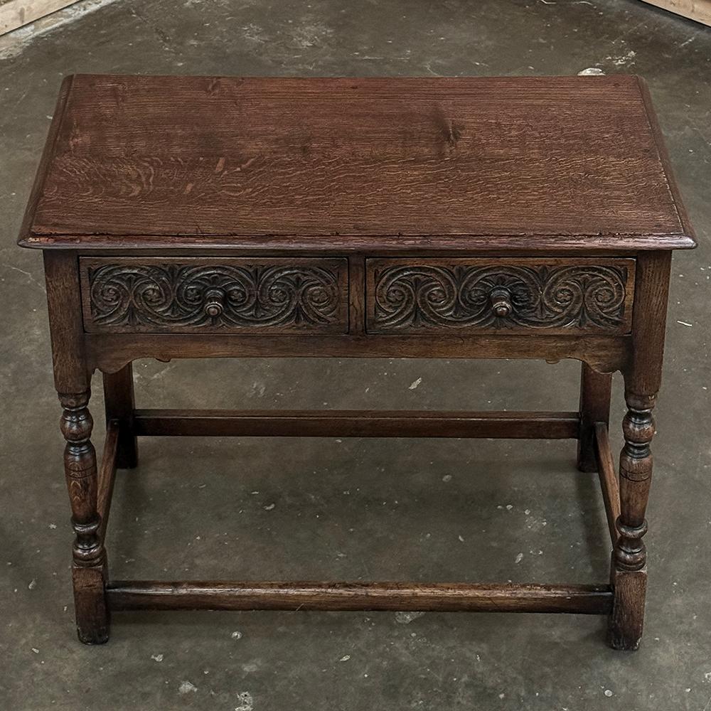 Hand-Carved 19th Century Flemish Console ~ End Table For Sale