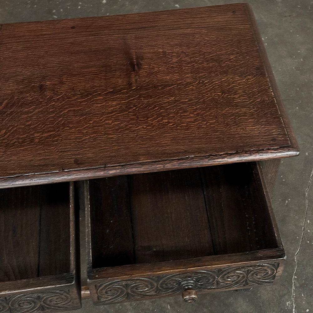 Oak 19th Century Flemish Console ~ End Table For Sale