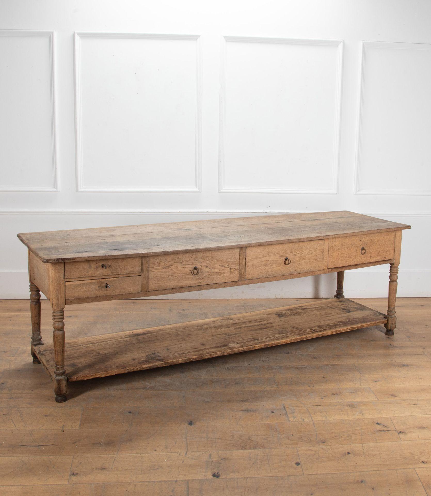 Rustic 19th Century Flemish Drapers Table