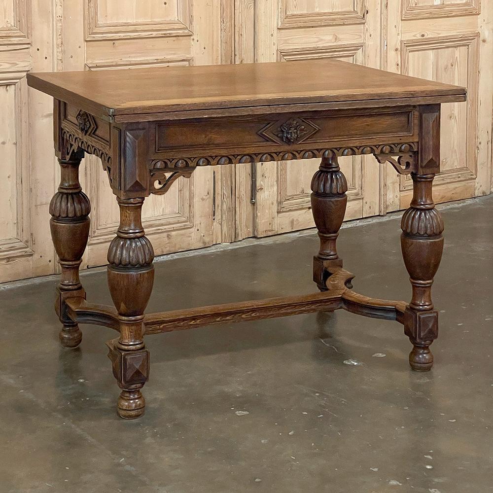 Renaissance Revival 19th Century Flemish Game Table ~ End Table