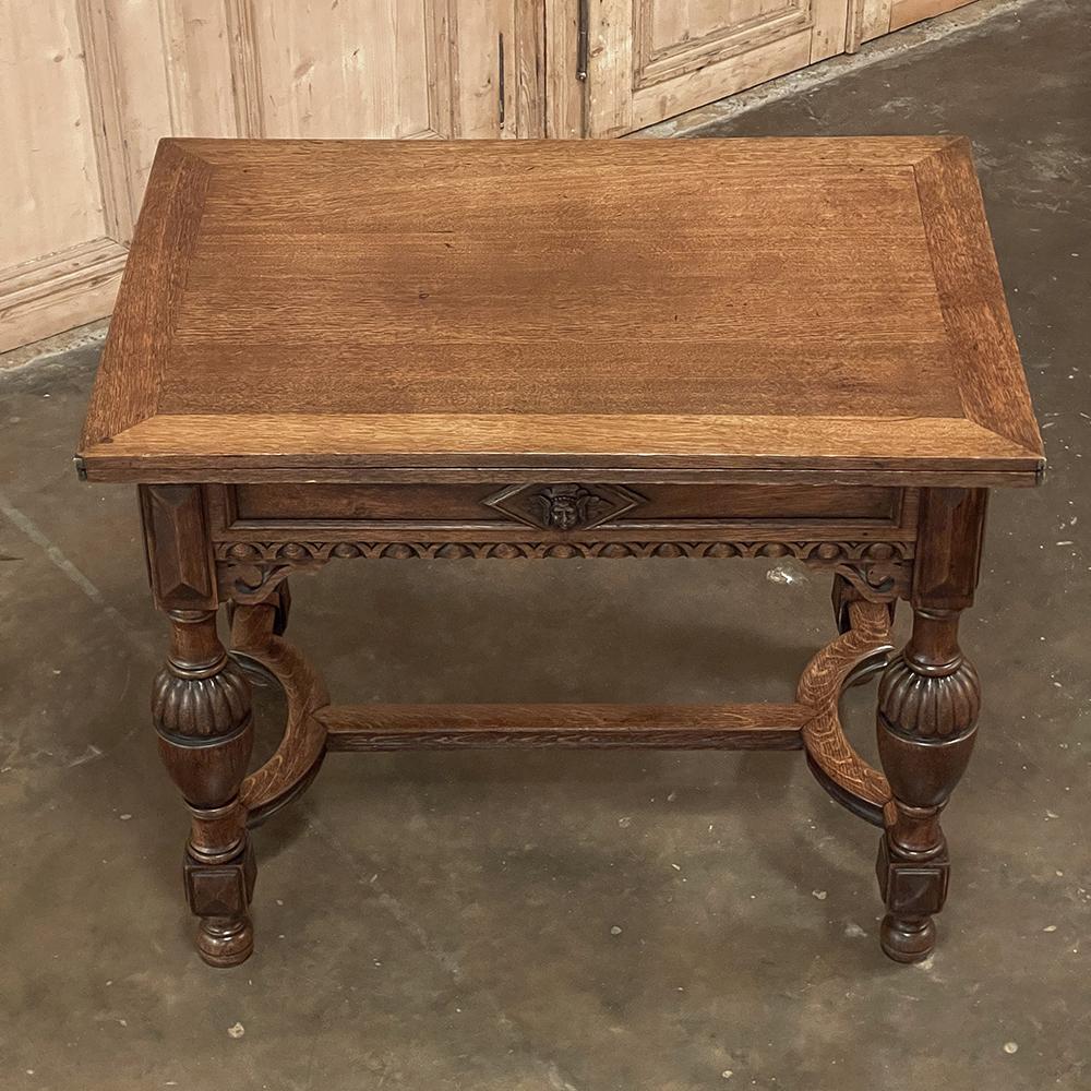 Oak 19th Century Flemish Game Table ~ End Table