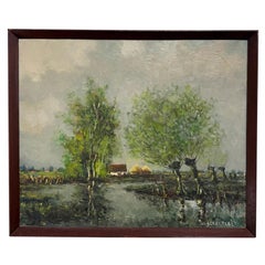 19th Century Flemish Oil on Canvas