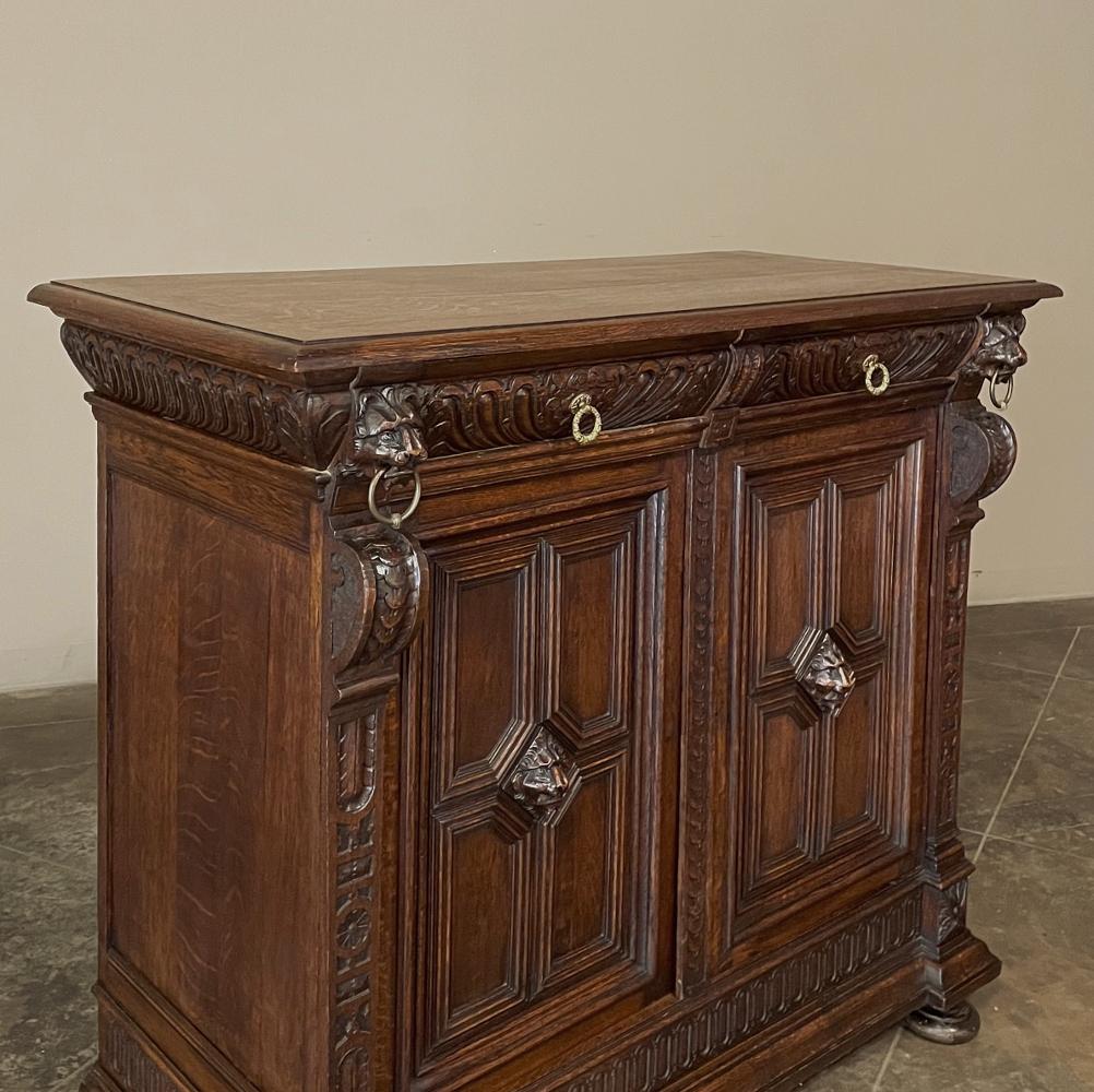19th Century Flemish Renaissance Buffet In Good Condition For Sale In Dallas, TX