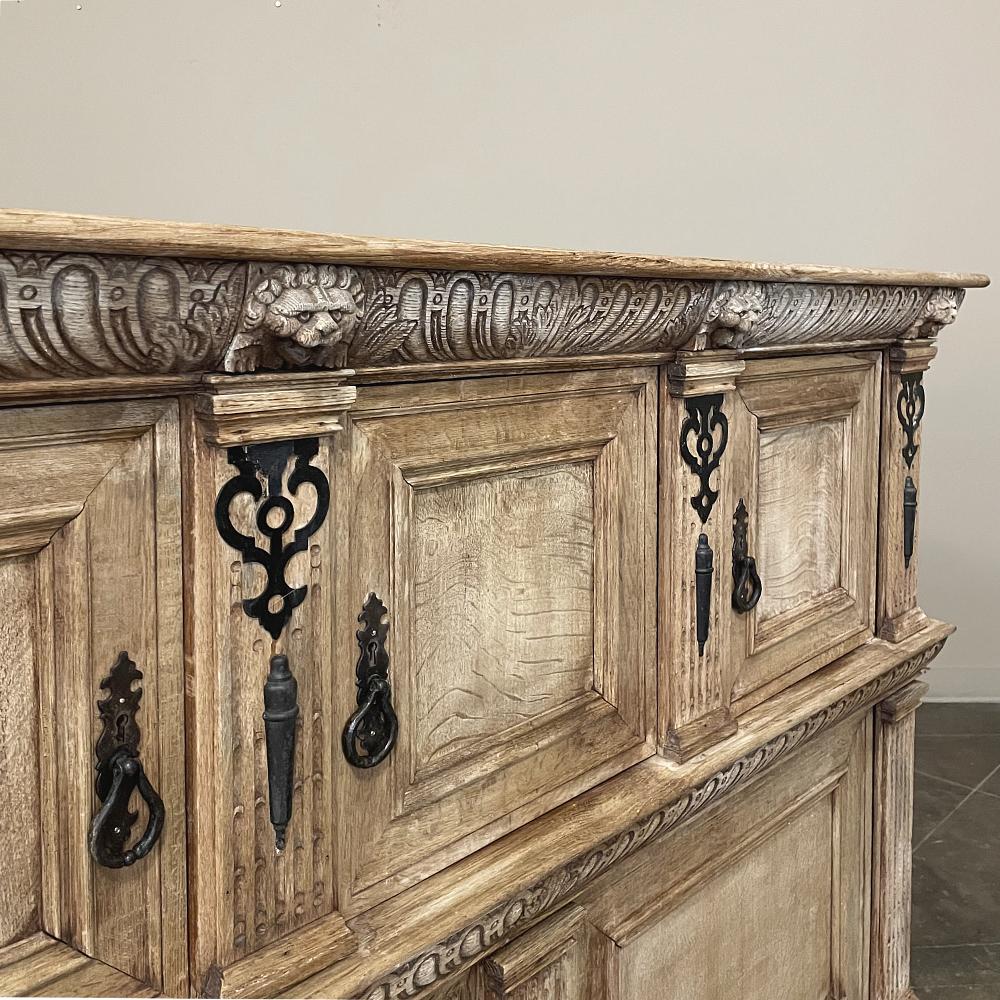 19th Century Flemish Renaissance Cabinet, Buffet For Sale 3