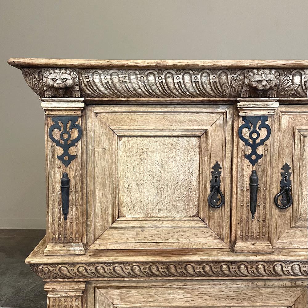 19th Century Flemish Renaissance Cabinet, Buffet For Sale 4
