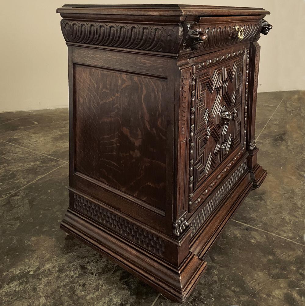 19th Century Flemish Renaissance Confiturier ~ Cabinet For Sale 2