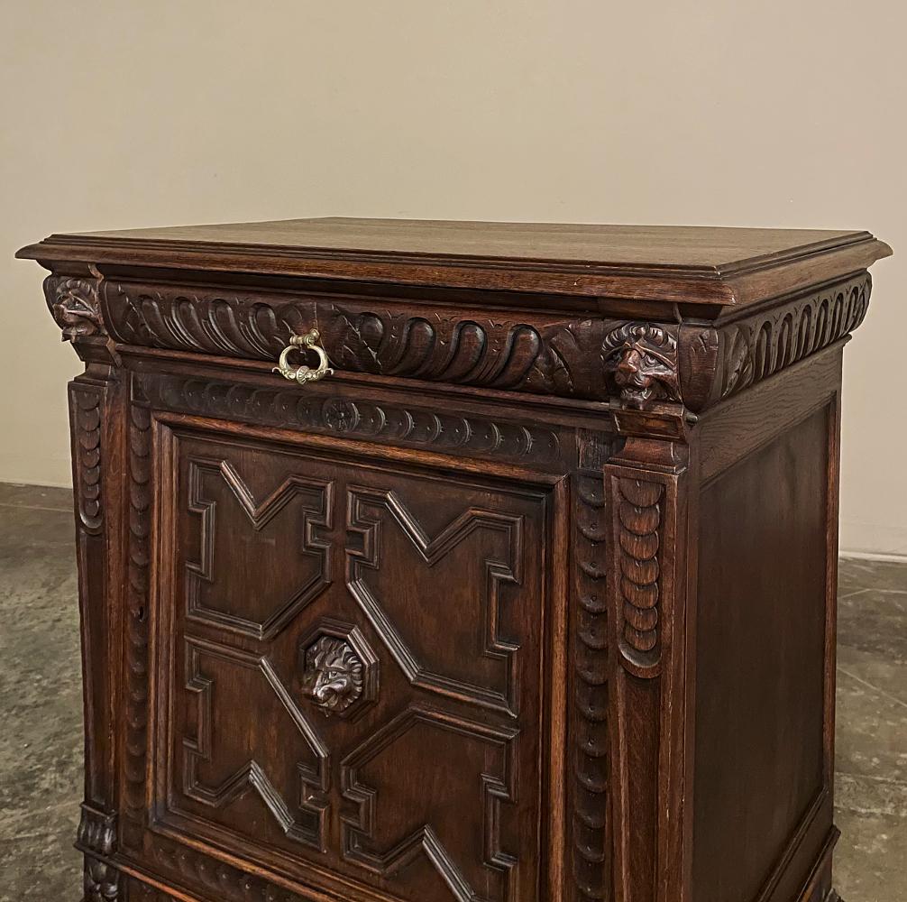 Confiturier de la Renaissance Flamande du 19ème Siècle ~ Cabinet en vente 2