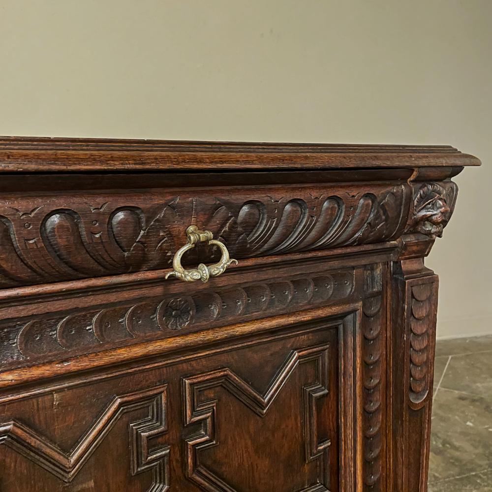 19th Century Flemish Renaissance Confiturier ~ Cabinet For Sale 5