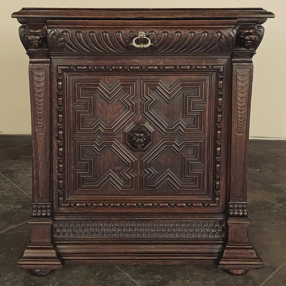 Renaissance Revival 19th Century Flemish Renaissance Confiturier ~ Cabinet For Sale