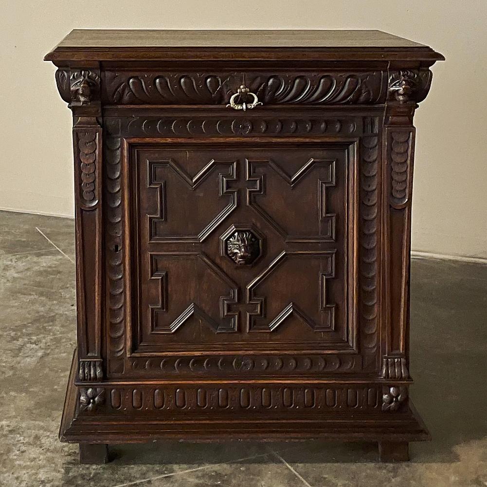 Renaissance Revival 19th Century Flemish Renaissance Confiturier ~ Cabinet For Sale