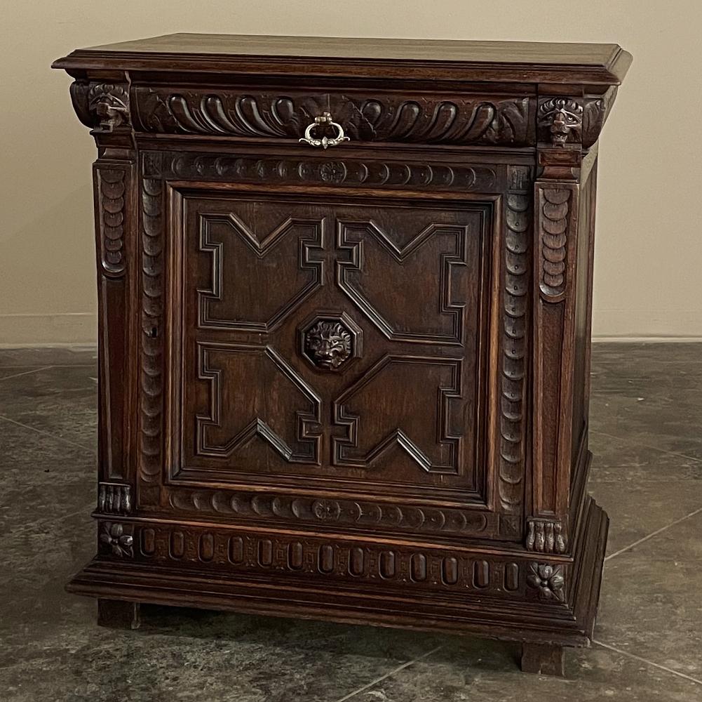 Belgian 19th Century Flemish Renaissance Confiturier ~ Cabinet For Sale