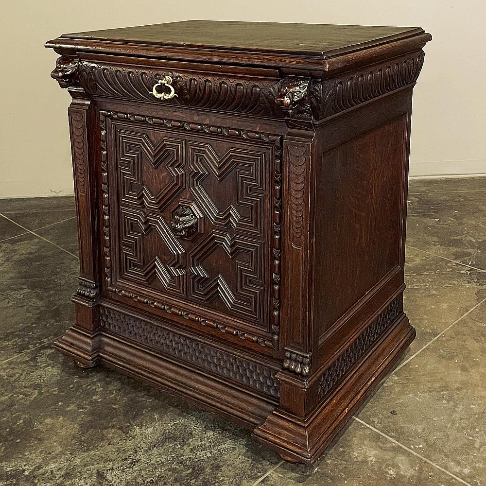 19th Century Flemish Renaissance Confiturier ~ Cabinet In Good Condition For Sale In Dallas, TX