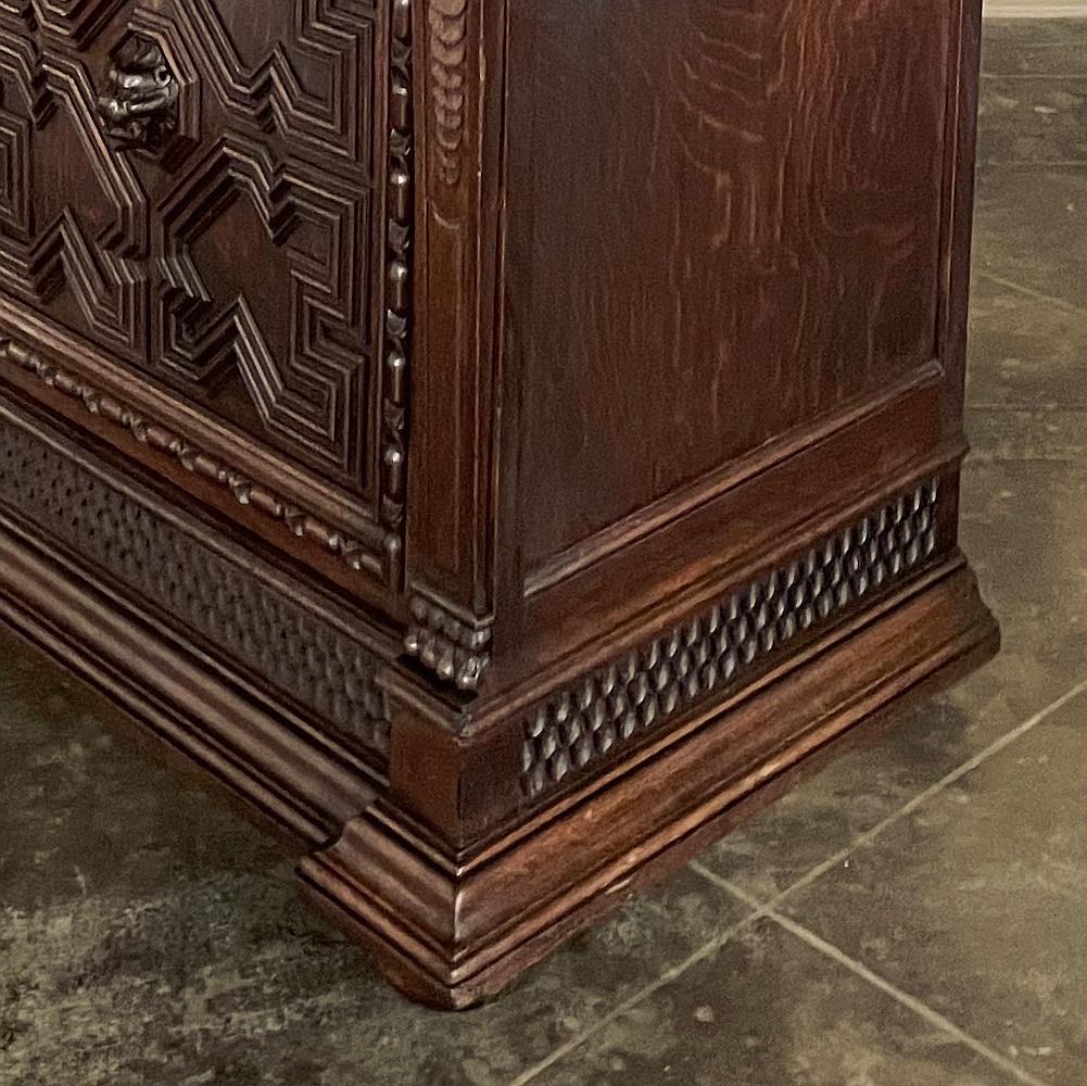 Fin du XIXe siècle Confiturier ~ Cabinet de la Renaissance flamande du 19e siècle en vente