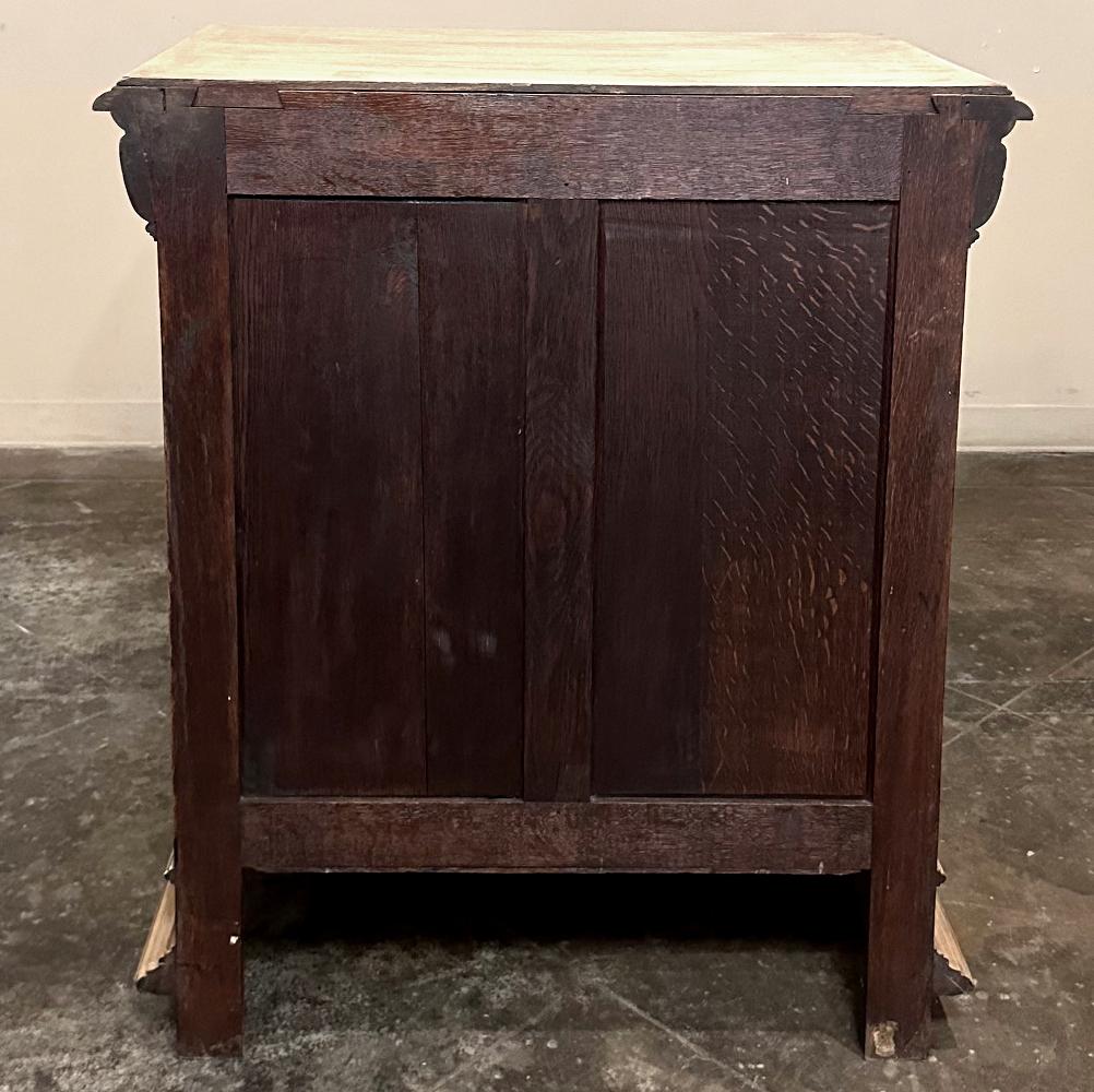 Armadio Confiturier rinascimentale fiammingo del XIX secolo in Oak Oak scortecciato in vendita 12