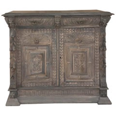 19th Century Flemish Renaissance Oak Buffet