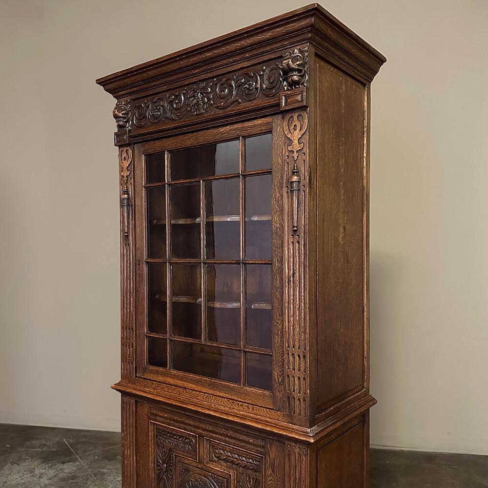 19th Century Flemish Renaissance Revival Bookcase For Sale 6