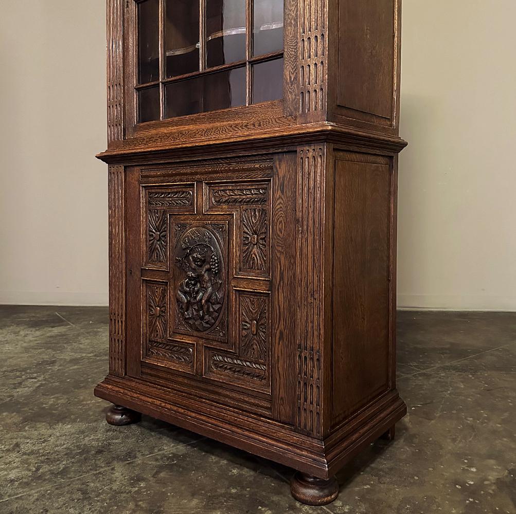 19th Century Flemish Renaissance Revival Bookcase For Sale 7