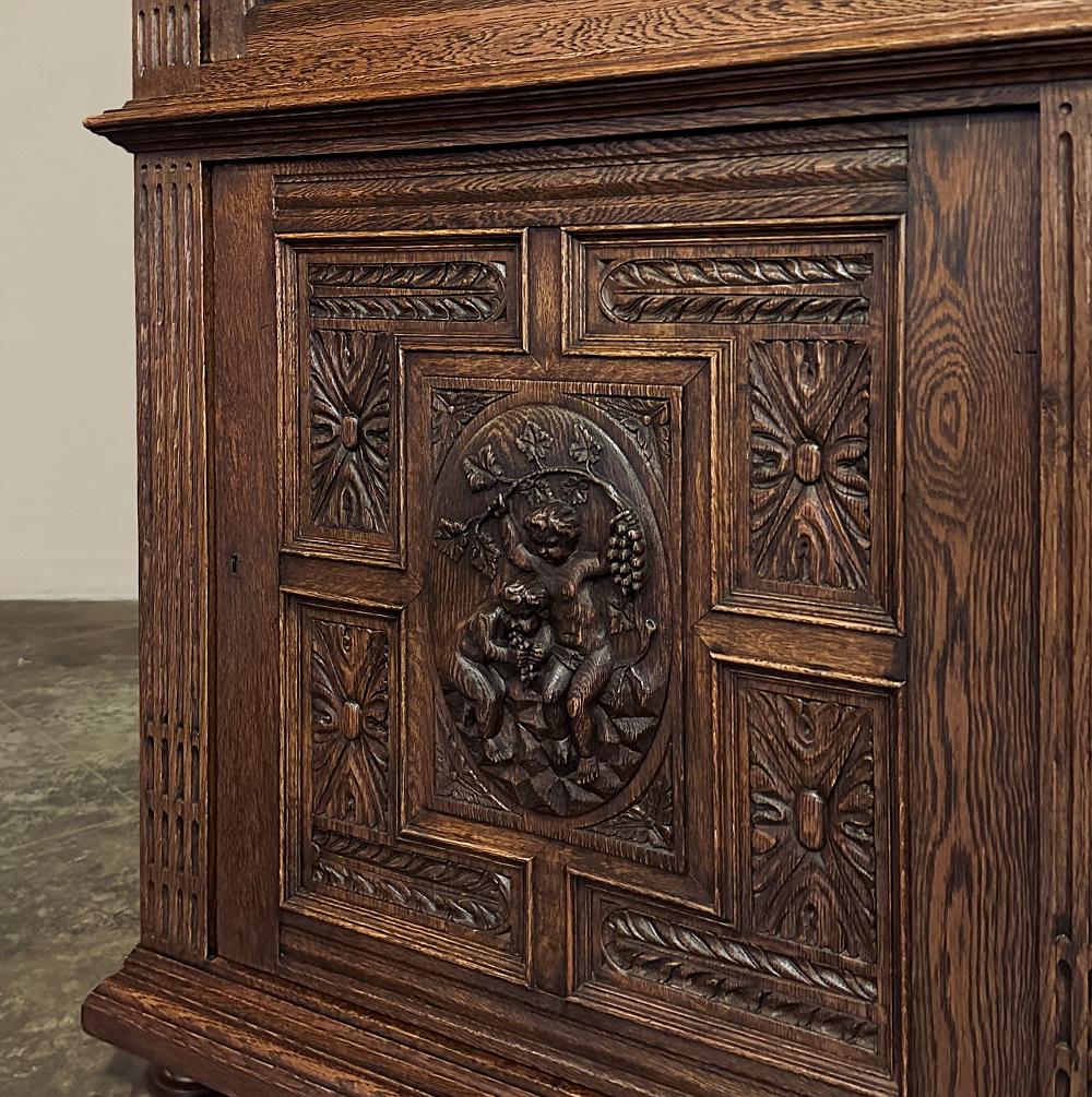 19th Century Flemish Renaissance Revival Bookcase For Sale 12