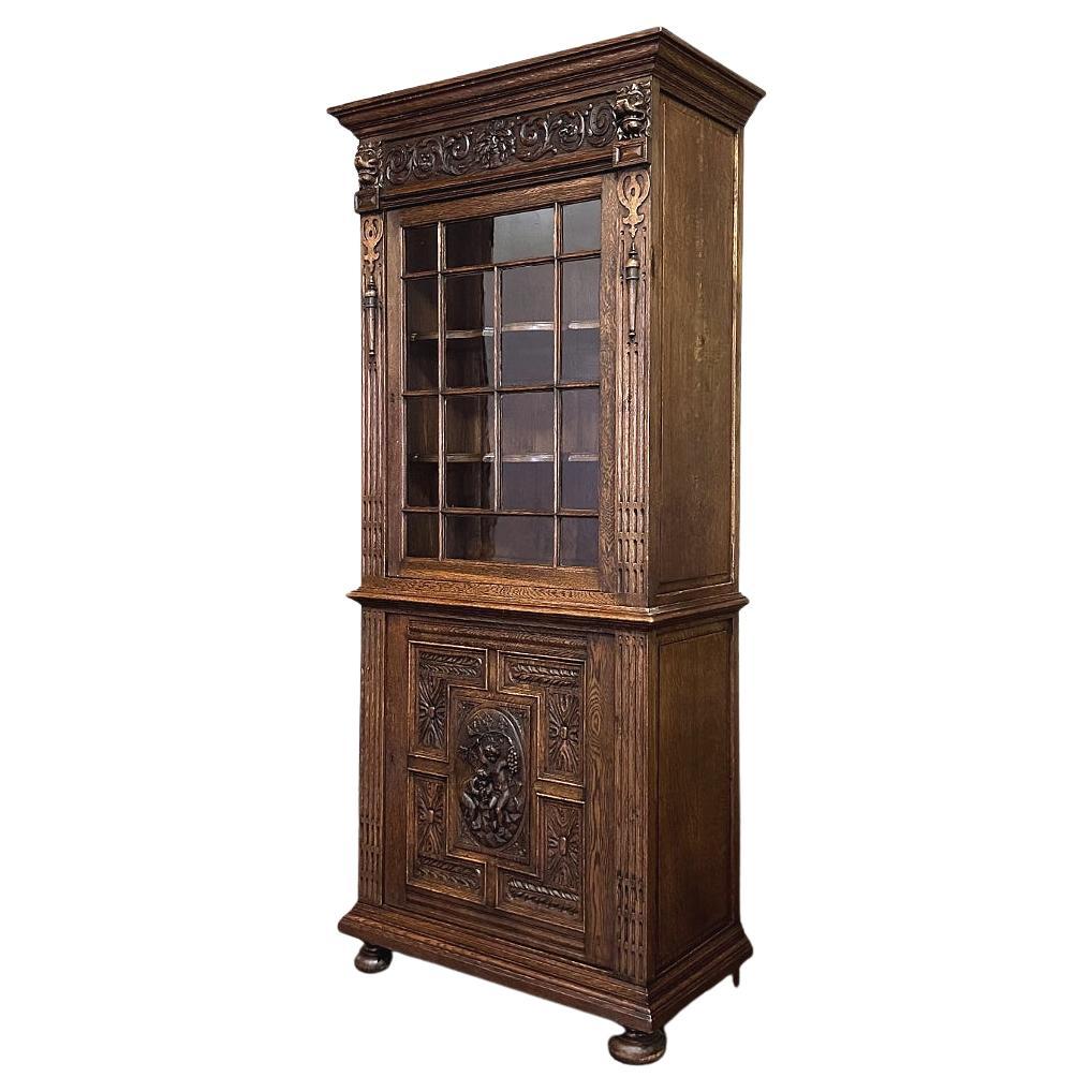 19th Century Flemish Renaissance Revival Bookcase For Sale
