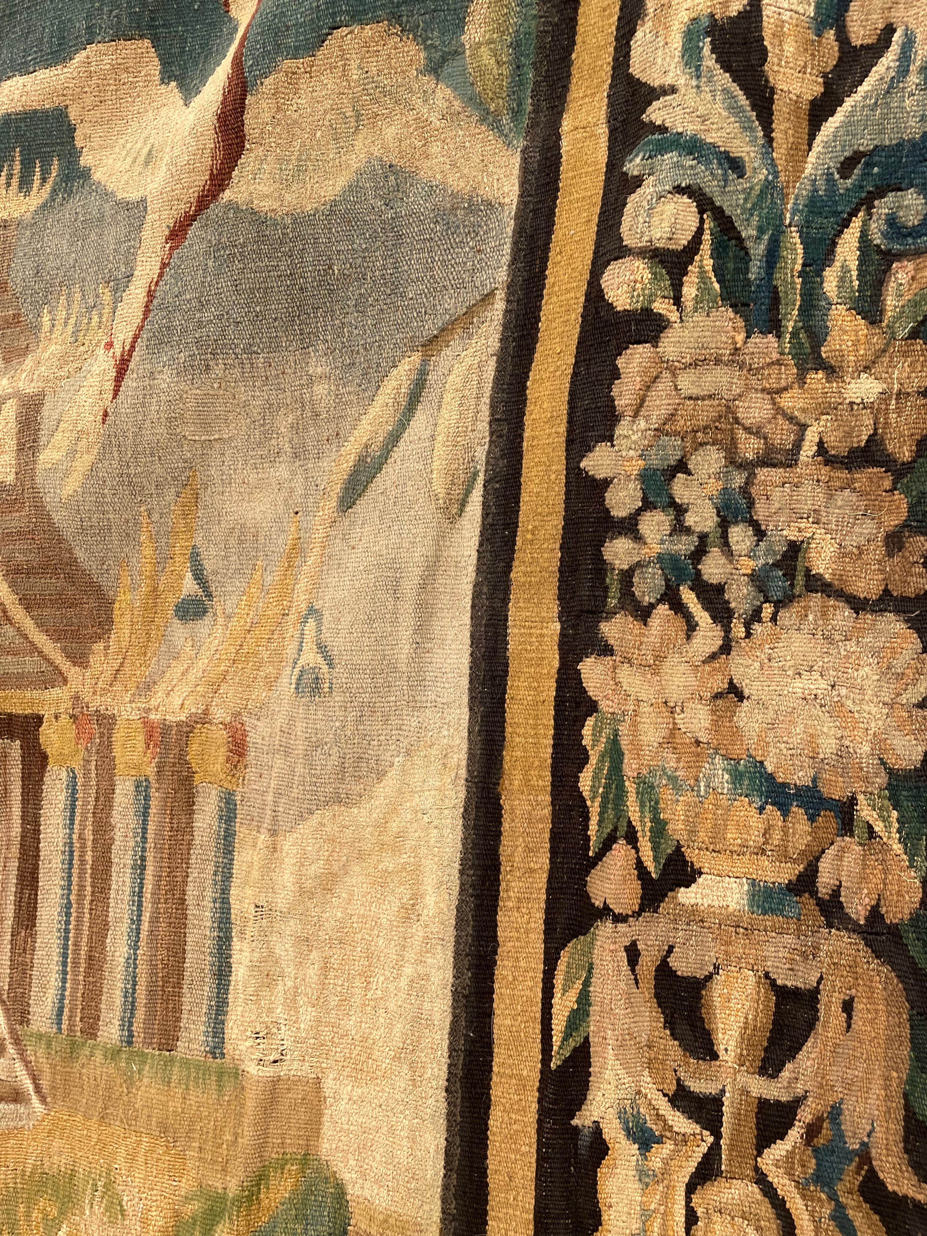 Fabric 19th Century Flemish Tapestry