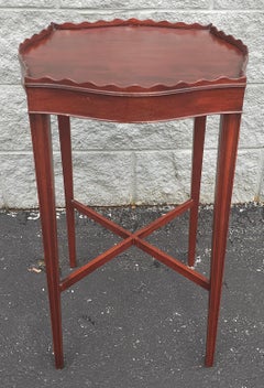 19th Century Flint & Horner Mahogany Galleried Floor Candle Stand