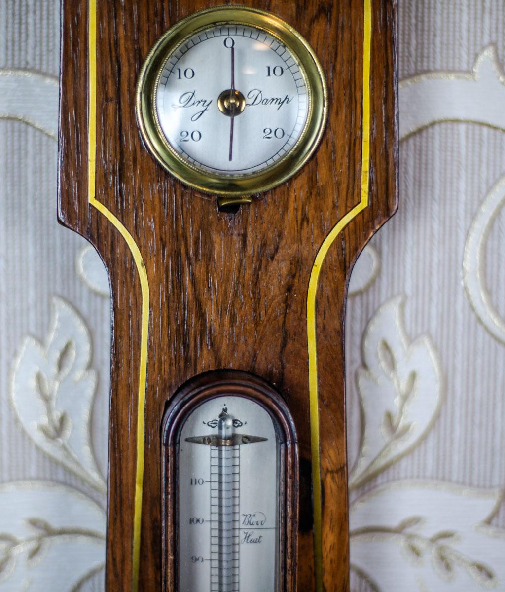 Brass 19th Century Float Mercury Barometer