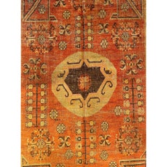 19th Century Floral Khotan Samarkand Rug