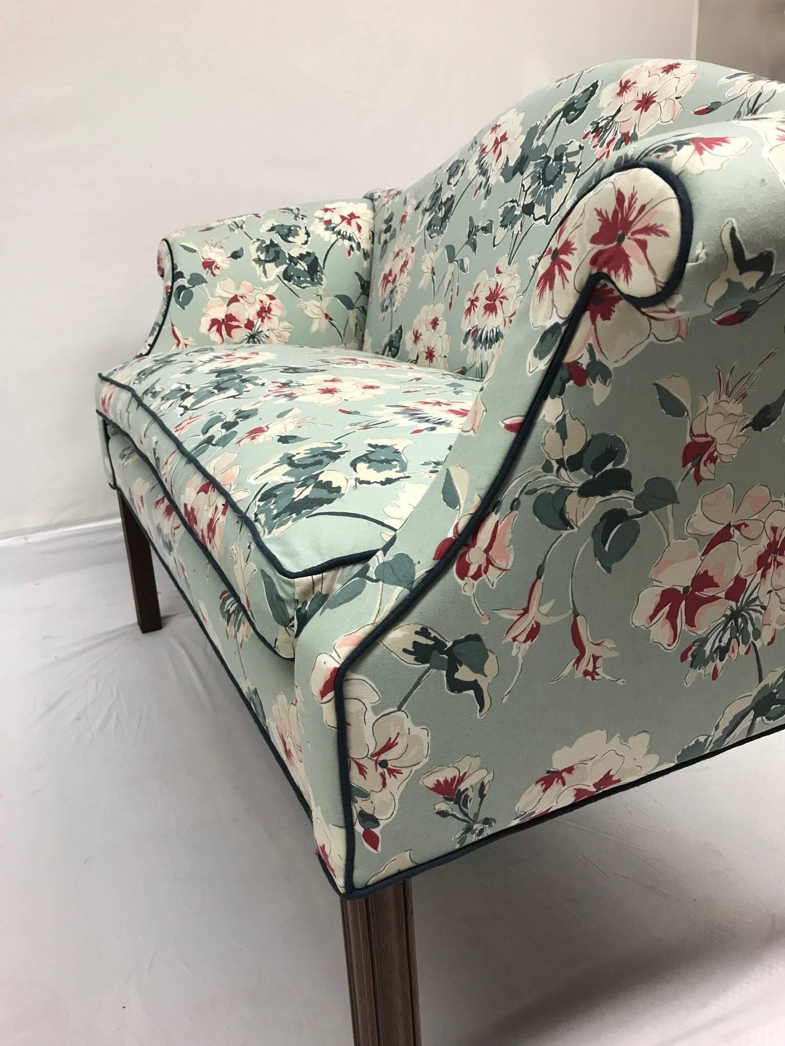 19th Century Floral Settee For Sale 1
