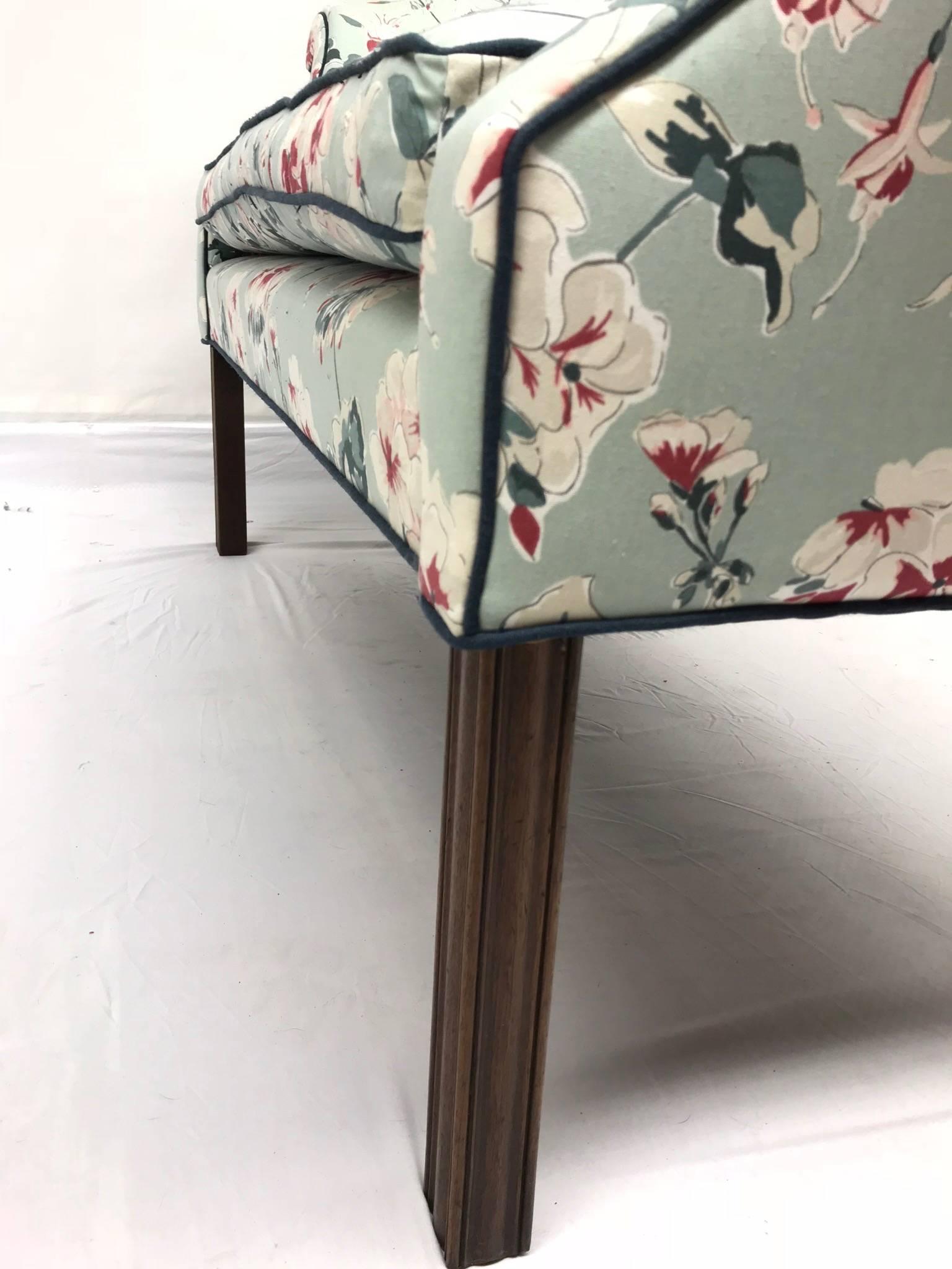 19th Century Floral Settee For Sale 2