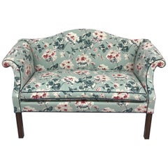 Antique 19th Century Floral Settee