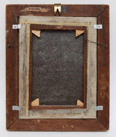 19th Century Floral Still Life Oil Painting in Gold Frame