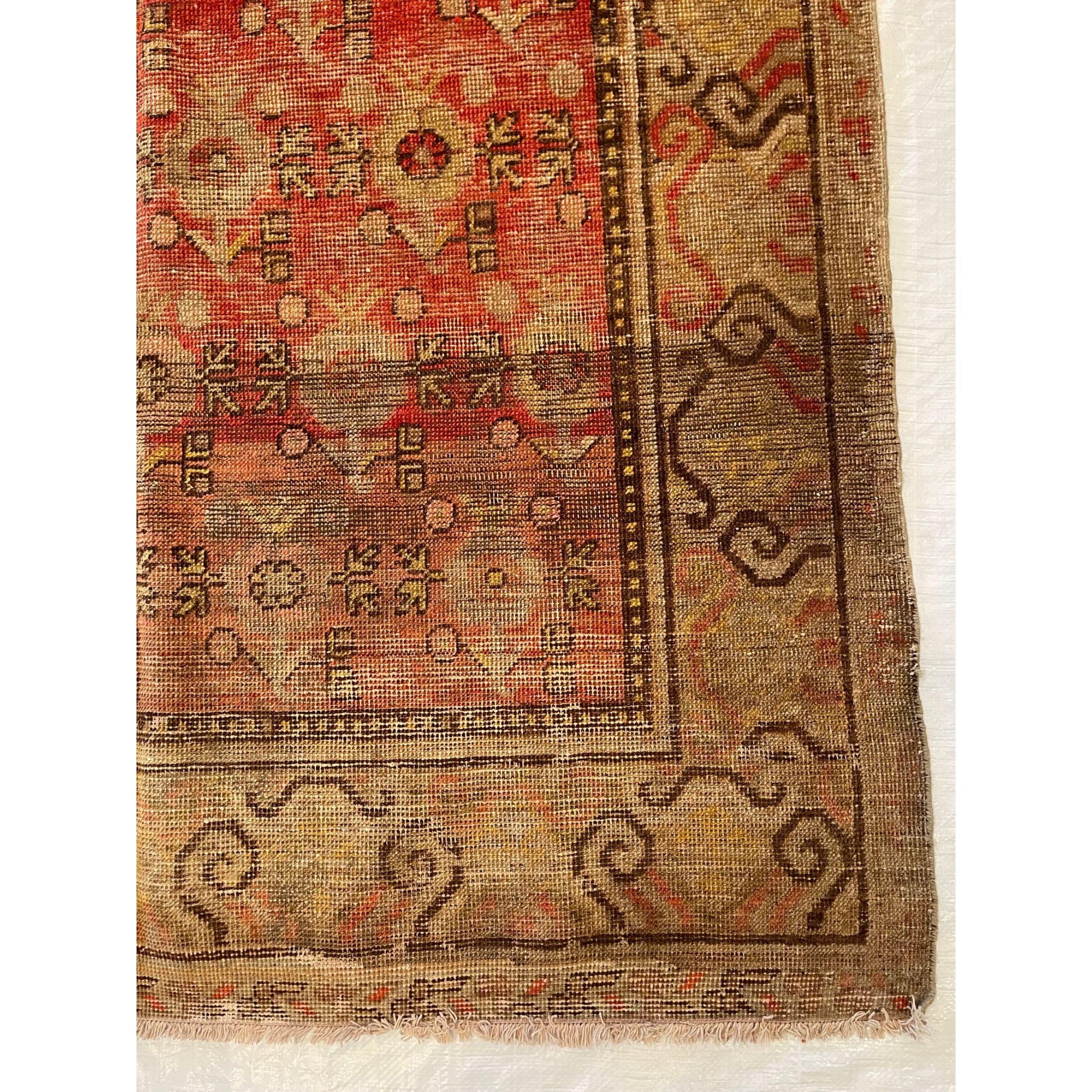 Other 19th Century Floral Style Samarkand Rug For Sale