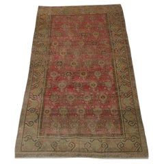 Samarkand-Teppich im floralen Stil des 19. Jahrhunderts