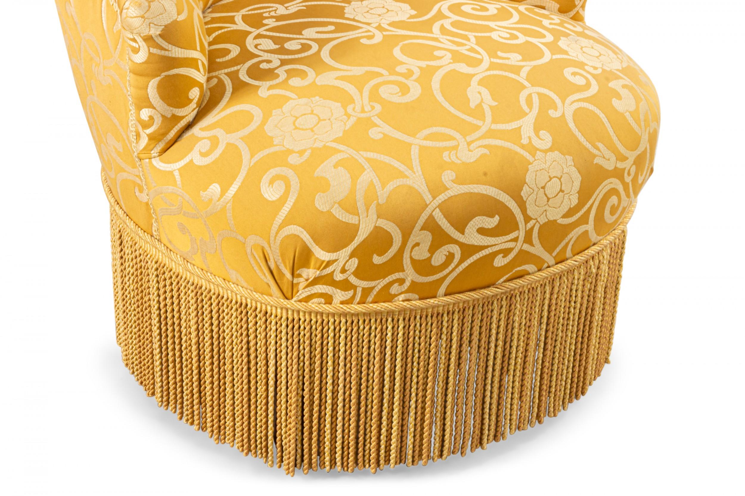 19th Century Floral Upholstered Boudoir Chair For Sale 2