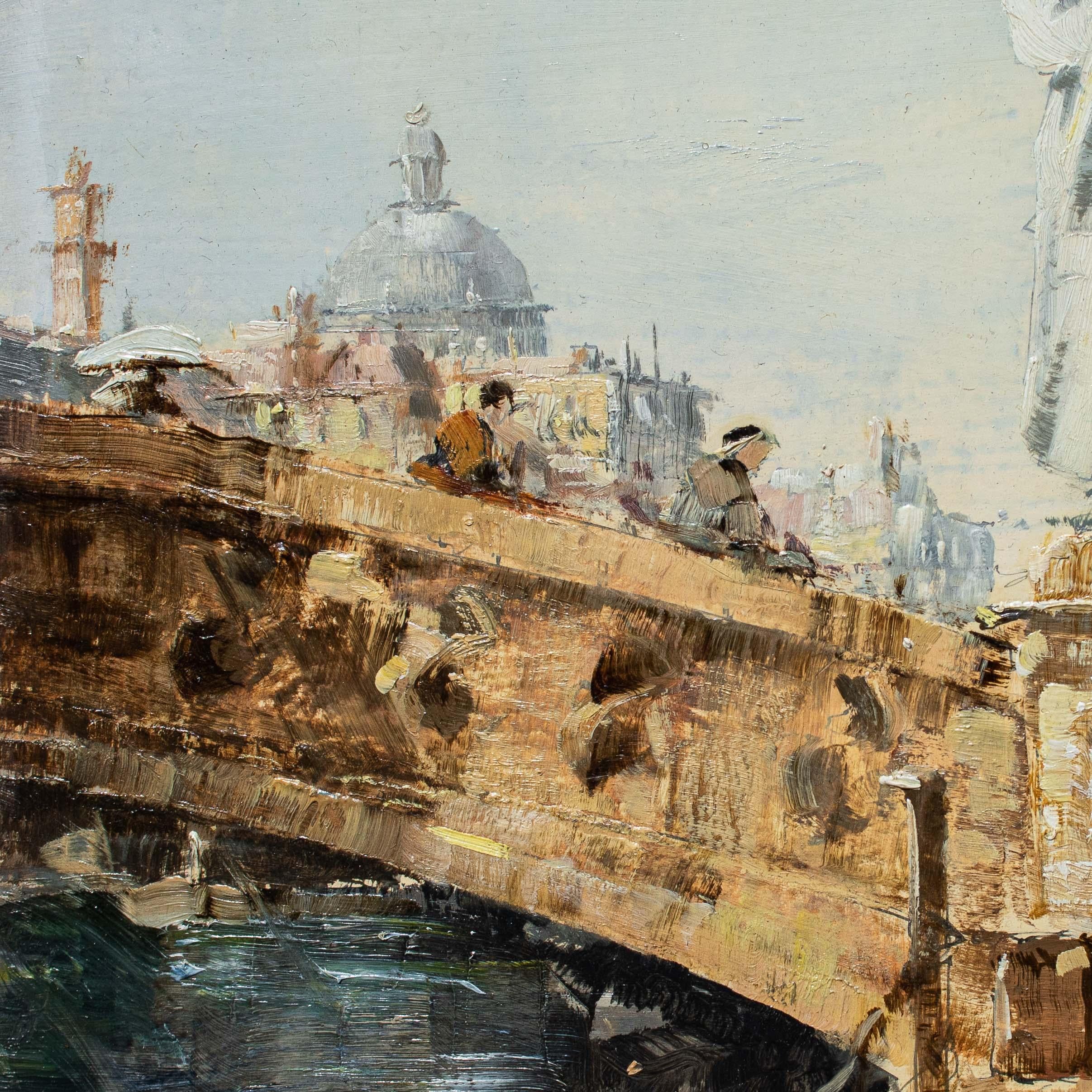 XIXe siècle Peinture à l'huile Pallmann du 19e siècle, vue de Florence en vente