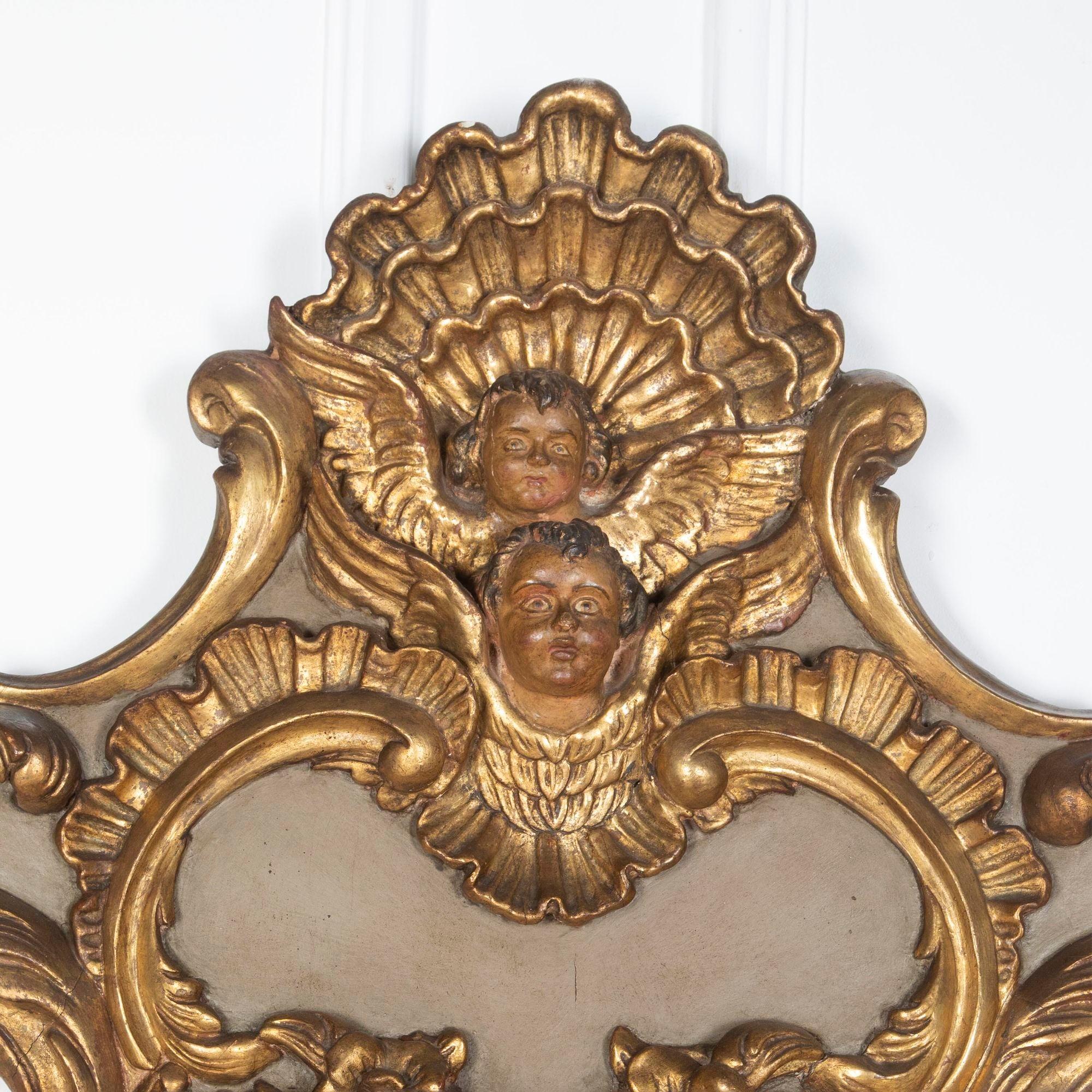 Lit en bois doré baroque Florentine du 19e siècle Bon état - En vente à Gloucestershire, GB
