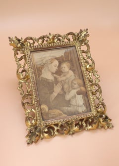 19th Century Florentine Frame With Gold Leaf