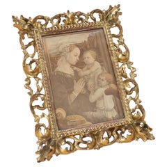 19th Century Florentine Frame With Gold Leaf