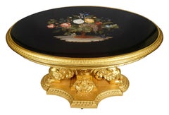 19th century Florentine Pietra Dura inlaid centre table
