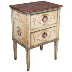 19th Century Florentine Style Cream Painted Chest of Drawers